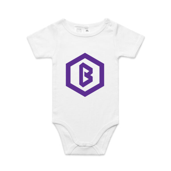 Bacarra "B" Icon Baby Onesie Romper Thumbnail
