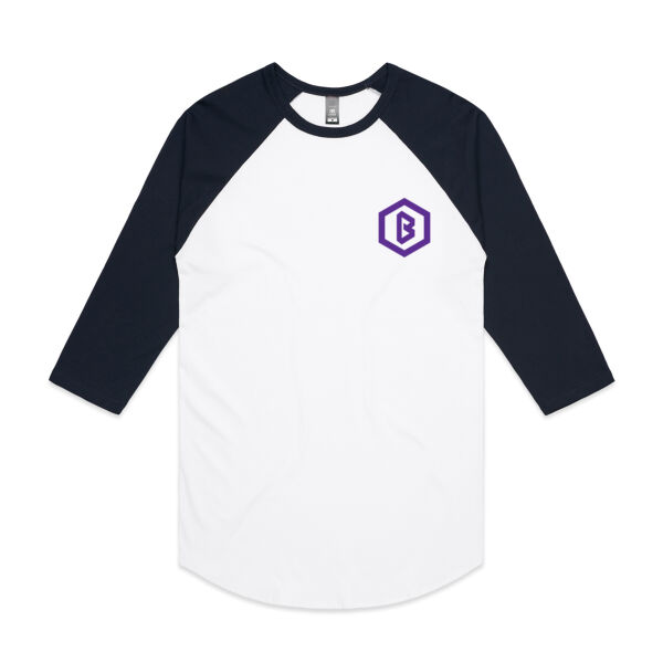 Bacarra Small "B" Icon 3/4 Baseball Sleeve Shirt Thumbnail