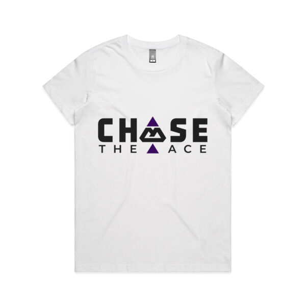 Bacarra "Chase the Ace" Women's Shirt (White) Thumbnail