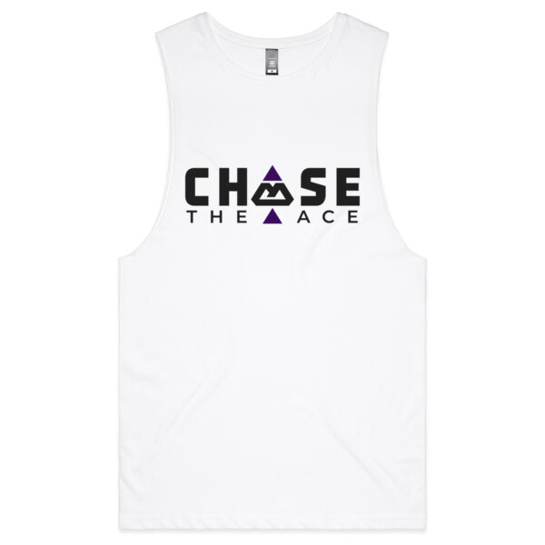 Bacarra "Chase the Ace" Muscle Tee (White) Thumbnail