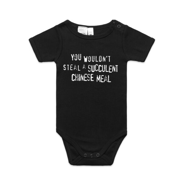 "Succulent Chinese Meal" Baby Onesie Romper Thumbnail